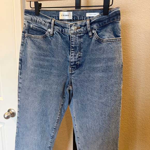 FRAME The Borrowed Mid Rise Boyfriend Jeans Ricochet Women's Size 26 - Picture 3 of 12
